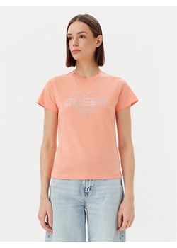 Guess T-Shirt V5GI10 K9RM1 Pomarańczowy Regular Fit ze sklepu MODIVO w kategorii Bluzki damskie - zdjęcie 182745165