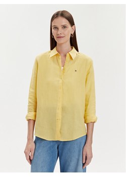 Tommy Hilfiger Koszula WW0WW42037 Żółty Relaxed Fit ze sklepu MODIVO w kategorii Koszule damskie - zdjęcie 182745295