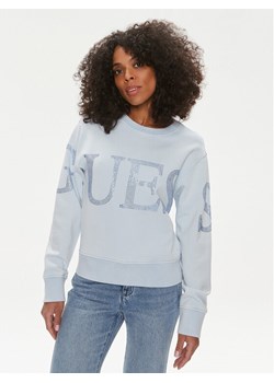 Guess Bluza Vintage Logo W4GQ10 KC8I0 Niebieski Relaxed Fit ze sklepu MODIVO w kategorii Bluzy damskie - zdjęcie 182745519