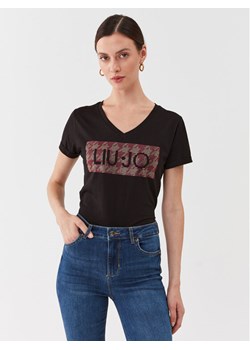 Liu Jo T-Shirt MF3338 JS923 Czarny Regular Fit ze sklepu MODIVO w kategorii Bluzki damskie - zdjęcie 182745526