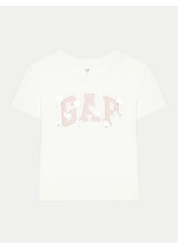Gap T-Shirt 628713-01 Biały Relaxed Fit ze sklepu MODIVO w kategorii T-shirty chłopięce - zdjęcie 182745659