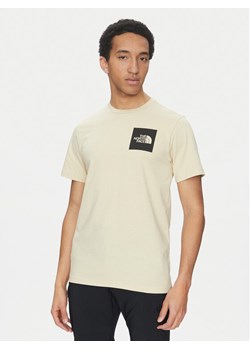 The North Face T-Shirt Fine NF0A8A6M Beżowy Regular Fit ze sklepu MODIVO w kategorii T-shirty męskie - zdjęcie 182745775