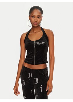 Juicy Couture Top Diane JCBCT224834 Czarny Slim Fit ze sklepu MODIVO w kategorii Bluzki damskie - zdjęcie 182746076