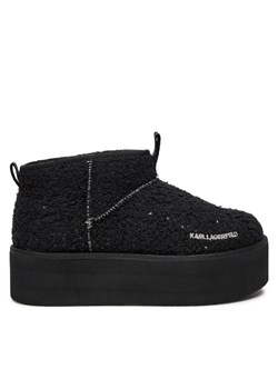 KARL LAGERFELD Botki KL48522W Czarny ze sklepu MODIVO w kategorii Śniegowce damskie - zdjęcie 182746149