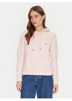 Guess Jeans Bluza W4YQ04 KC811 Różowy Regular Fit ze sklepu MODIVO w kategorii Bluzy damskie - zdjęcie 182746166
