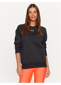 Under Armour Bluza Ua Rival Fleece Crew 1379508 Czarny Loose Fit ze sklepu MODIVO w kategorii Bluzy damskie - zdjęcie 182746298
