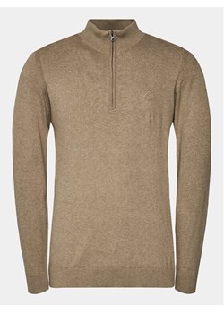 INDICODE Sweter Liliamos 35-698 Beżowy Regular Fit ze sklepu MODIVO w kategorii Swetry męskie - zdjęcie 182746406