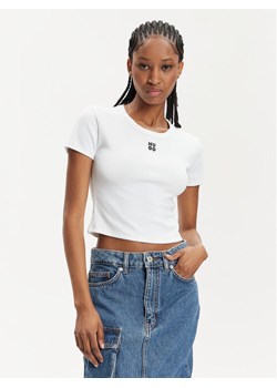 Hugo T-Shirt Delanor 50512000 Biały Slim Fit ze sklepu MODIVO w kategorii Bluzki damskie - zdjęcie 182746417