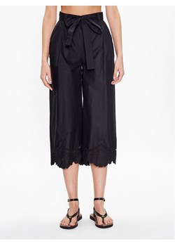 TWINSET Spodnie materiałowe 231TT2305 Czarny Relaxed Fit ze sklepu MODIVO w kategorii Spodnie damskie - zdjęcie 182746465