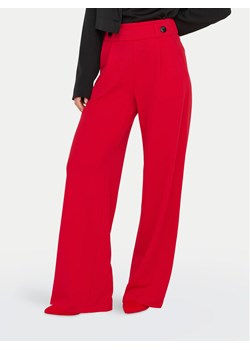JDY Spodnie materiałowe Geggo 15208430 Czerwony Wide Leg ze sklepu MODIVO w kategorii Spodnie damskie - zdjęcie 182746606