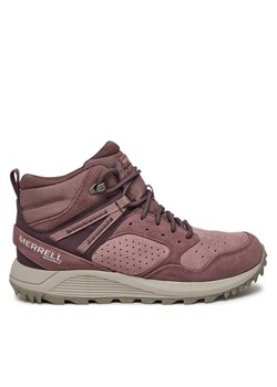 Merrell Trapery Wildwood Mid Ltr Wp J068104 Bordowy ze sklepu MODIVO w kategorii Botki - zdjęcie 182746696