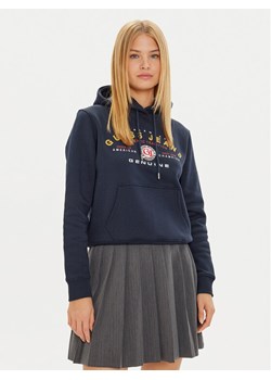 Guess Jeans Bluza W4BQ20 KC811 Granatowy Regular Fit ze sklepu MODIVO w kategorii Bluzy damskie - zdjęcie 182746756