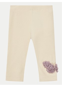 NAME IT Legginsy Bolia 13238244 Beżowy Slim Fit ze sklepu MODIVO w kategorii Spodnie i półśpiochy - zdjęcie 182746807