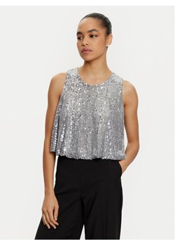 ViCOLO Bluzka TS0351 Srebrny Regular Fit ze sklepu MODIVO w kategorii Bluzki damskie - zdjęcie 182746848