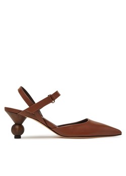 Weekend Max Mara Sandały 2515521035600 Brązowy ze sklepu MODIVO w kategorii Czółenka - zdjęcie 182746867