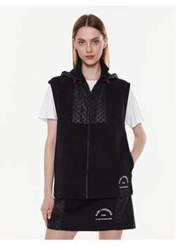KARL LAGERFELD Bezrękawnik Monogram 225W1809 Czarny Regular Fit ze sklepu MODIVO w kategorii Kamizelki damskie - zdjęcie 182747228
