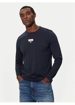 s.Oliver Longsleeve 2150055 Granatowy Regular Fit ze sklepu MODIVO w kategorii T-shirty męskie - zdjęcie 182747265