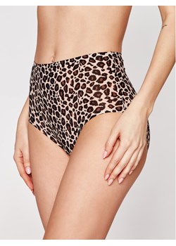 Chantelle Figi klasyczne z wysokim stanem Softstretch C11D70 Brązowy ze sklepu MODIVO w kategorii Majtki damskie - zdjęcie 182747359