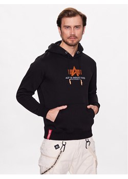 Alpha Industries Bluza Basic 178312RB Czarny Regular Fit ze sklepu MODIVO w kategorii Bluzy męskie - zdjęcie 182747648