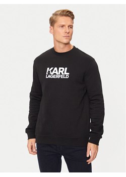 KARL LAGERFELD Bluza 705091 544917 Czarny Regular Fit ze sklepu MODIVO w kategorii Bluzy męskie - zdjęcie 182747719