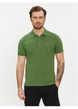 Replay Polo M6548.000.23070 Zielony Regular Fit ze sklepu MODIVO w kategorii T-shirty męskie - zdjęcie 182747837