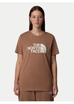 The North Face T-Shirt Easy NF0A8A6G Brązowy Loose Fit ze sklepu MODIVO w kategorii Bluzki damskie - zdjęcie 182747956