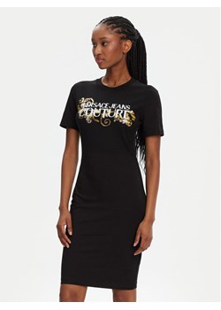 Versace Jeans Couture Sukienka codzienna 78HAOC06 Czarny Slim Fit ze sklepu MODIVO w kategorii Sukienki - zdjęcie 182748227