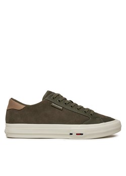 Tommy Hilfiger Sneakersy Vulc Street Low FM0FM05458 Zielony ze sklepu MODIVO w kategorii Buty sportowe męskie - zdjęcie 182748408