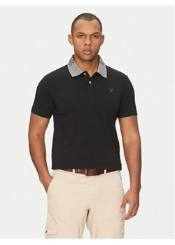 Guess Polo M5GP66 J1314 Czarny Regular Fit ze sklepu MODIVO w kategorii T-shirty męskie - zdjęcie 182748657