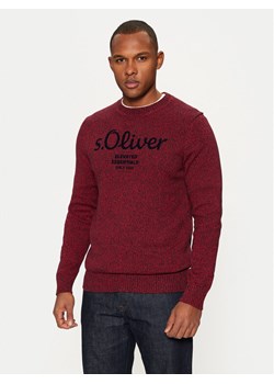 s.Oliver Sweter 2152697 Czerwony Regular Fit ze sklepu MODIVO w kategorii Swetry męskie - zdjęcie 182748678