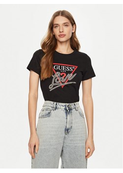 Guess T-Shirt W5RI10 I3Z14 Czarny Regular Fit ze sklepu MODIVO w kategorii Bluzki damskie - zdjęcie 182748746