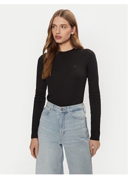 Calvin Klein Bluzka K20K208037 Czarny Slim Fit ze sklepu MODIVO w kategorii Bluzki damskie - zdjęcie 182748975