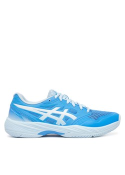 Asics Buty halowe Gel-Court Hunter 3 1072A090 Niebieski ze sklepu MODIVO w kategorii Buty sportowe damskie - zdjęcie 182749225