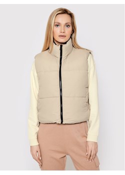 Brave Soul Bezrękawnik LJK-FINTY Beżowy Regular Fit ze sklepu MODIVO w kategorii Kamizelki damskie - zdjęcie 182749287