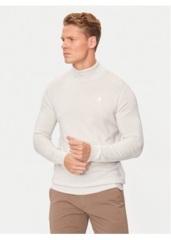 KARL LAGERFELD Golf 655058 544399 Beżowy Regular Fit ze sklepu MODIVO w kategorii Swetry męskie - zdjęcie 182749306