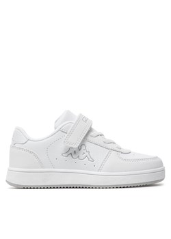 Kappa Sneakersy Logo Malone Ev Kid 36185LW Biały ze sklepu MODIVO w kategorii Buty sportowe dziecięce - zdjęcie 182749386
