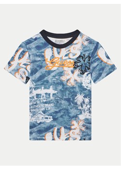 Guess T-Shirt L5GI21 K8HM4 Niebieski Regular Fit ze sklepu MODIVO w kategorii T-shirty chłopięce - zdjęcie 182749569