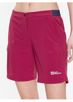 Jack Wolfskin Szorty sportowe Hilltop 1505462 Bordowy Regular Fit ze sklepu MODIVO w kategorii Szorty - zdjęcie 182749708