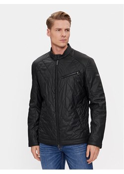 Guess Kurtka z imitacji skóry Quilted M4RL01 WFHD0 Czarny Regular Fit ze sklepu MODIVO w kategorii Kurtki męskie - zdjęcie 182749716