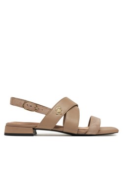 Tommy Hilfiger Sandały FW0FW08507 Beżowy ze sklepu MODIVO w kategorii Sandały damskie - zdjęcie 182749717