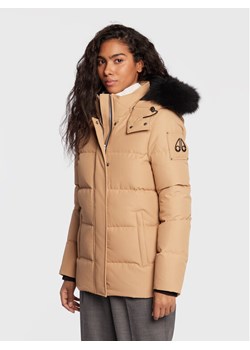Moose Knuckles Kurtka puchowa M32LJ179 Beżowy Regular Fit ze sklepu MODIVO w kategorii Kurtki damskie - zdjęcie 182749909