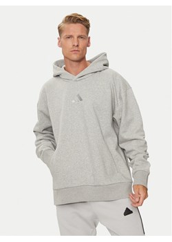 adidas Bluza ALL SZN Fleece IY4123 Szary Loose Fit ze sklepu MODIVO w kategorii Bluzy męskie - zdjęcie 182750296