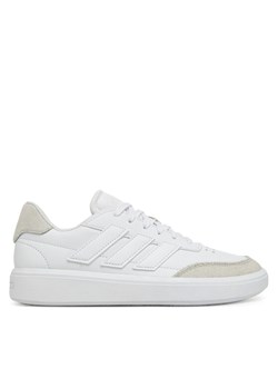adidas Sneakersy Courtblock ID6501 Biały ze sklepu MODIVO w kategorii Buty sportowe dziecięce - zdjęcie 182750319