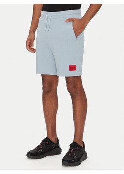 HUGO Szorty sportowe Diz222 50466196 Błękitny Regular Fit ze sklepu MODIVO w kategorii Spodenki męskie - zdjęcie 182750336