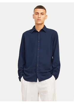 Jack&Jones Koszula Joshua 12258429 Granatowy Slim Fit ze sklepu MODIVO w kategorii Koszule męskie - zdjęcie 182750337