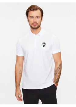 KARL LAGERFELD Polo 745022 500221 Biały Regular Fit ze sklepu MODIVO w kategorii T-shirty męskie - zdjęcie 182750416