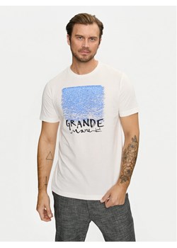 Gant T-Shirt 2003283 Écru Regular Fit ze sklepu MODIVO w kategorii T-shirty męskie - zdjęcie 182750437