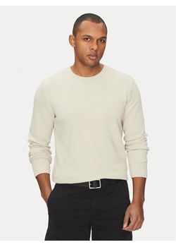 BOSS Longsleeve Tempesto 50520725 Beżowy Regular Fit ze sklepu MODIVO w kategorii T-shirty męskie - zdjęcie 182750498