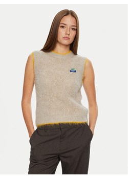 American Vintage Sweter Bymi BYM18BH24 Beżowy Loose Fit ze sklepu MODIVO w kategorii Swetry damskie - zdjęcie 182750796