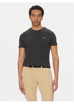 Tommy Jeans T-Shirt Jaspe DM0DM20363 Czarny Slim Fit ze sklepu MODIVO w kategorii T-shirty męskie - zdjęcie 182750845